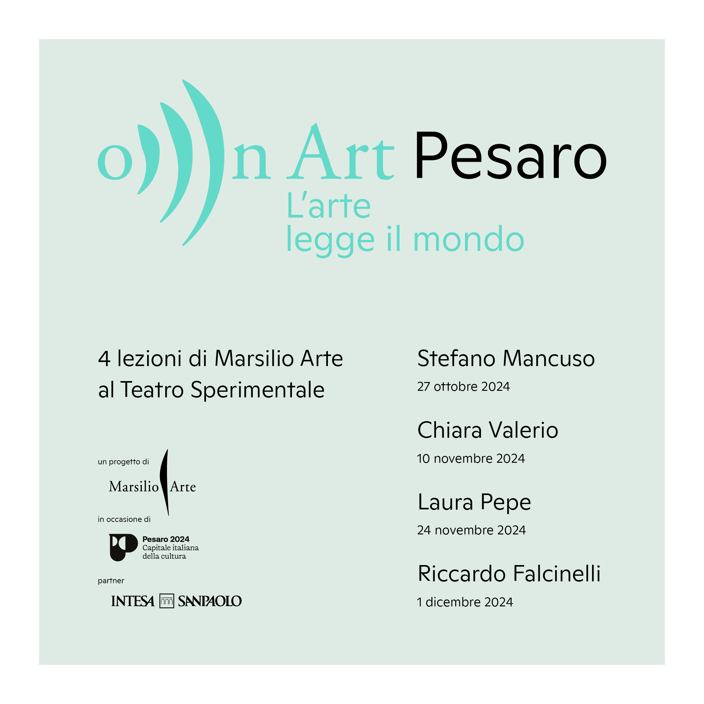 "on Art Pesaro: L'arte legge il mondo"