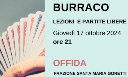 LEZIONI E PARTITE LIBERE DI BURRACO