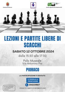 lezioni e partite libere di scacchi a Pioraco