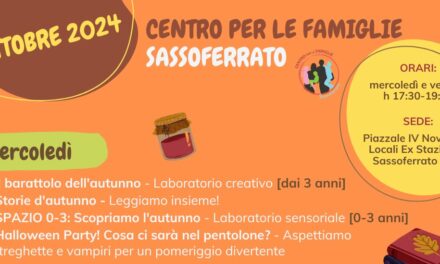 CENTRI PER FAMIGLIE, SI RIPARTE A OTTOBRE