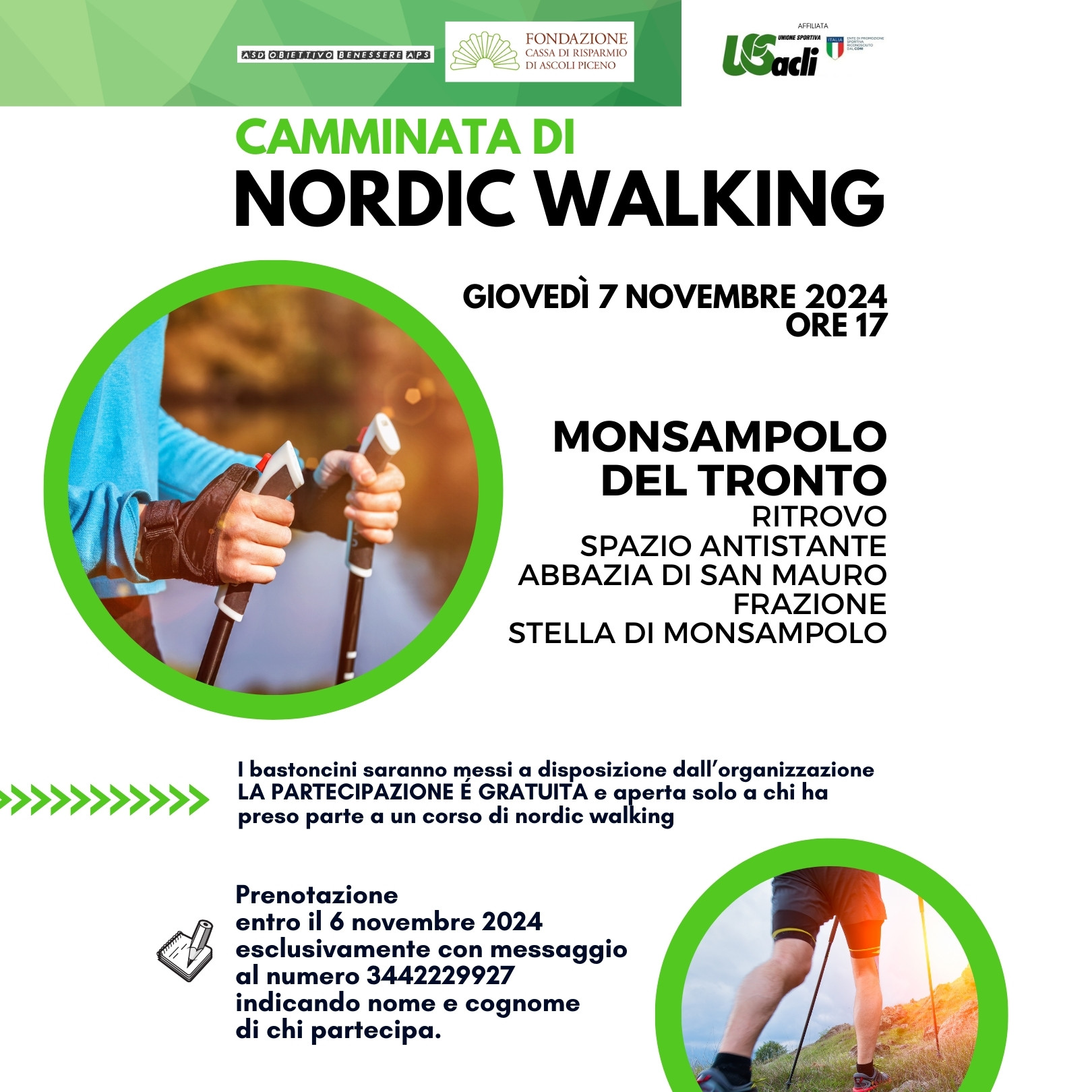 Nordic Walking a Monsampolo del Tronto: un'Occasione di Salute e Benessere

