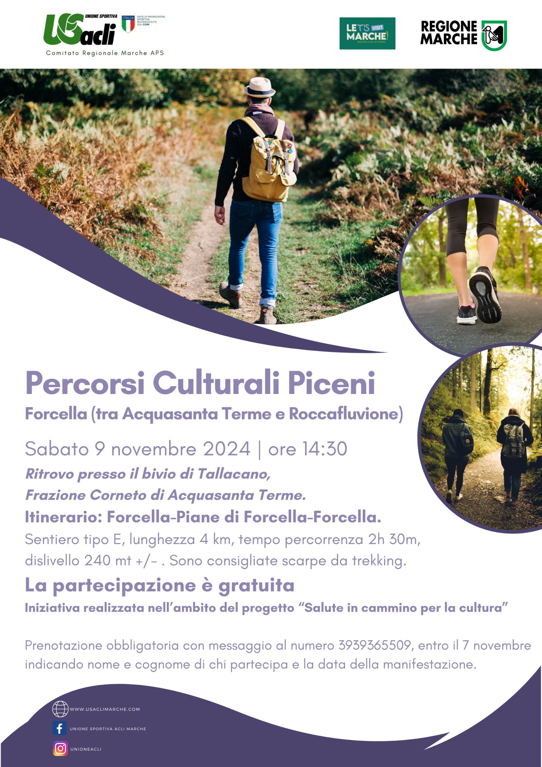 Salute in cammino per la cultura - Forcella, 9 novembre
