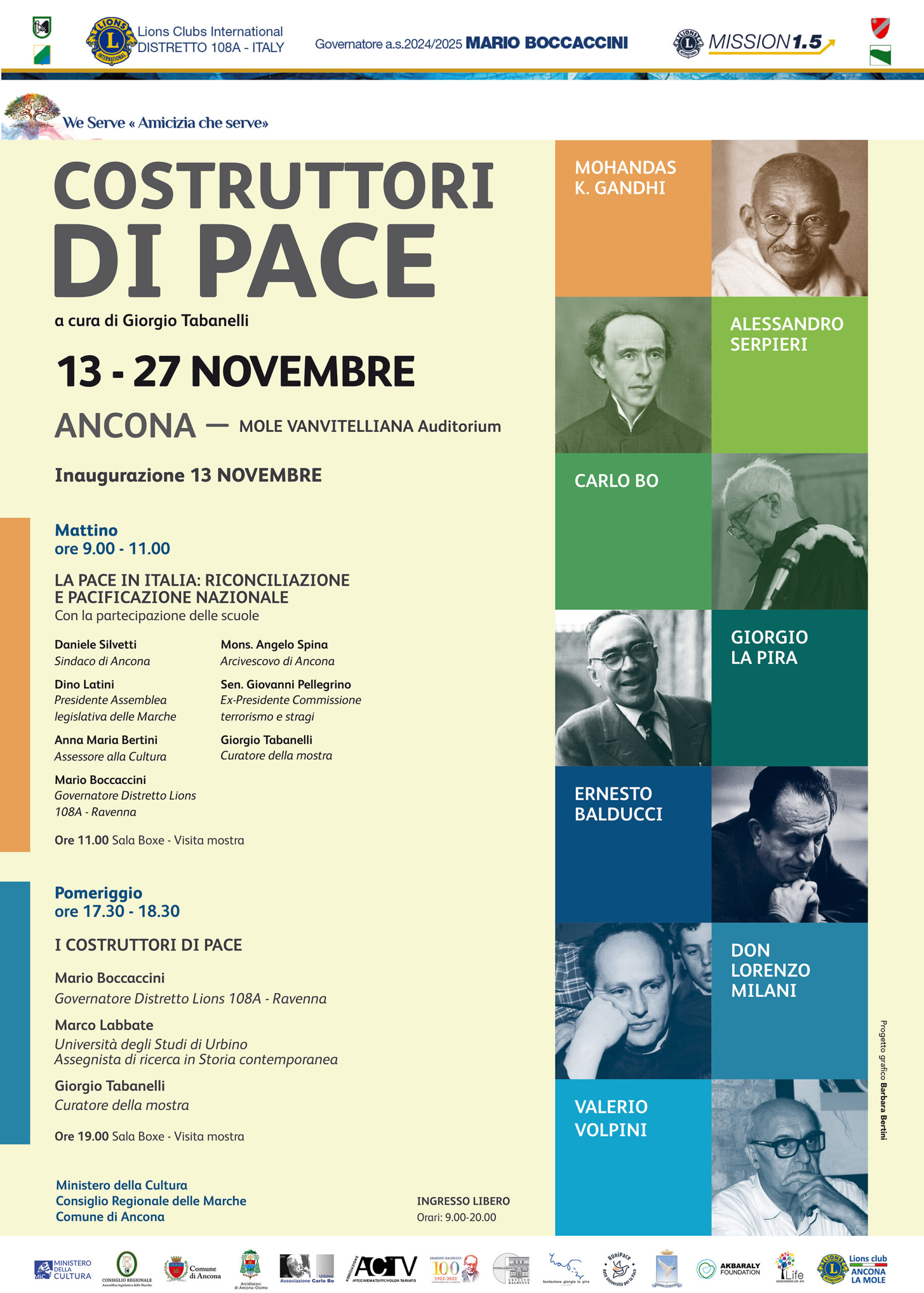 La mostra "Costruttori di Pace" i