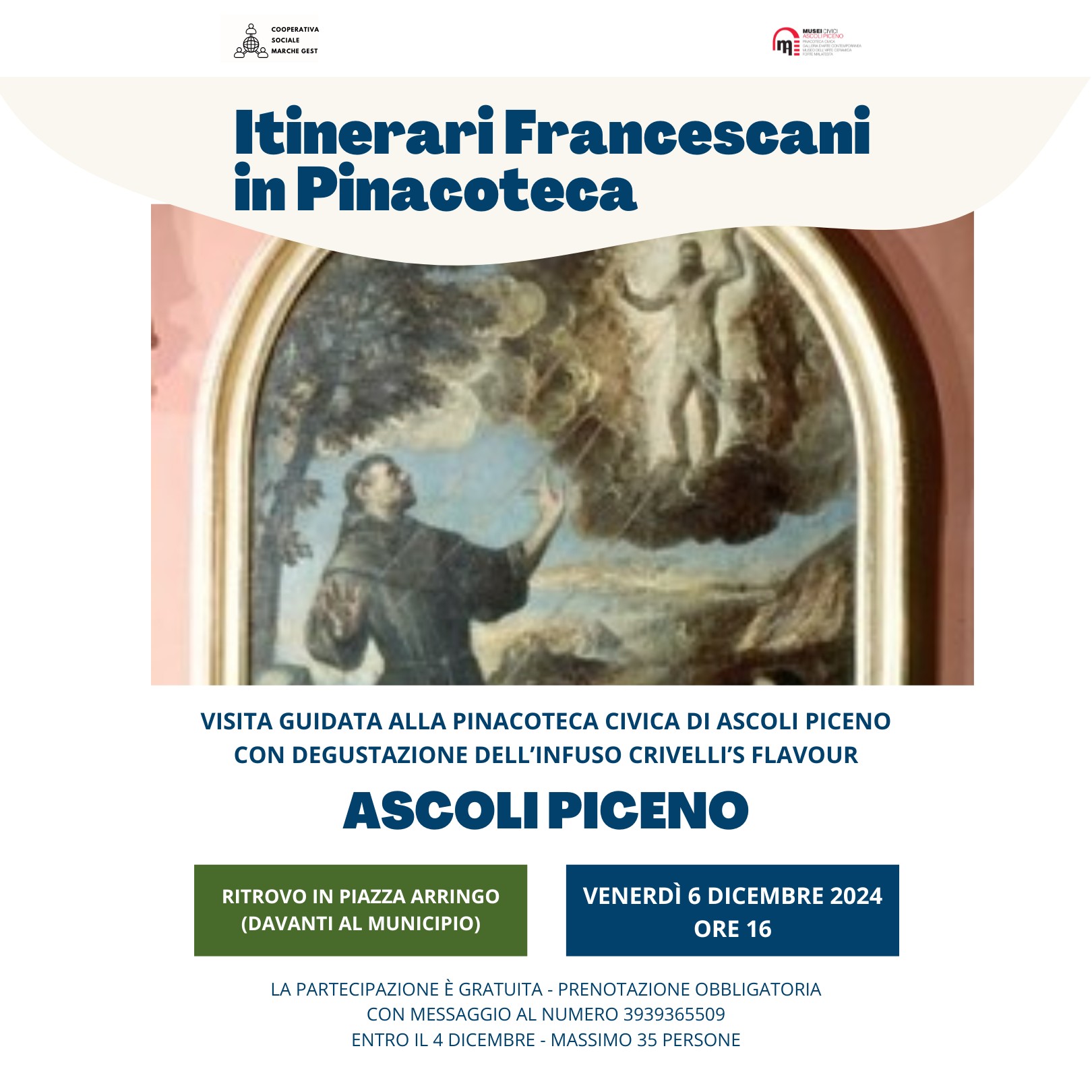 Itinerari Francescani in Pinacoteca: Un Evento da Non Perdere ad Ascoli

