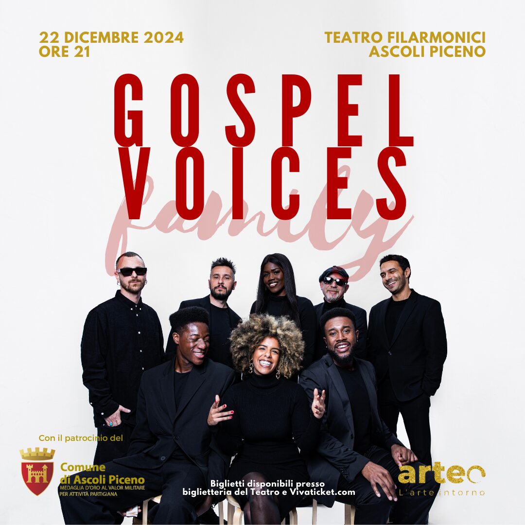 Gospel Voices Family al Teatro Filarmonici di ascoli piceno