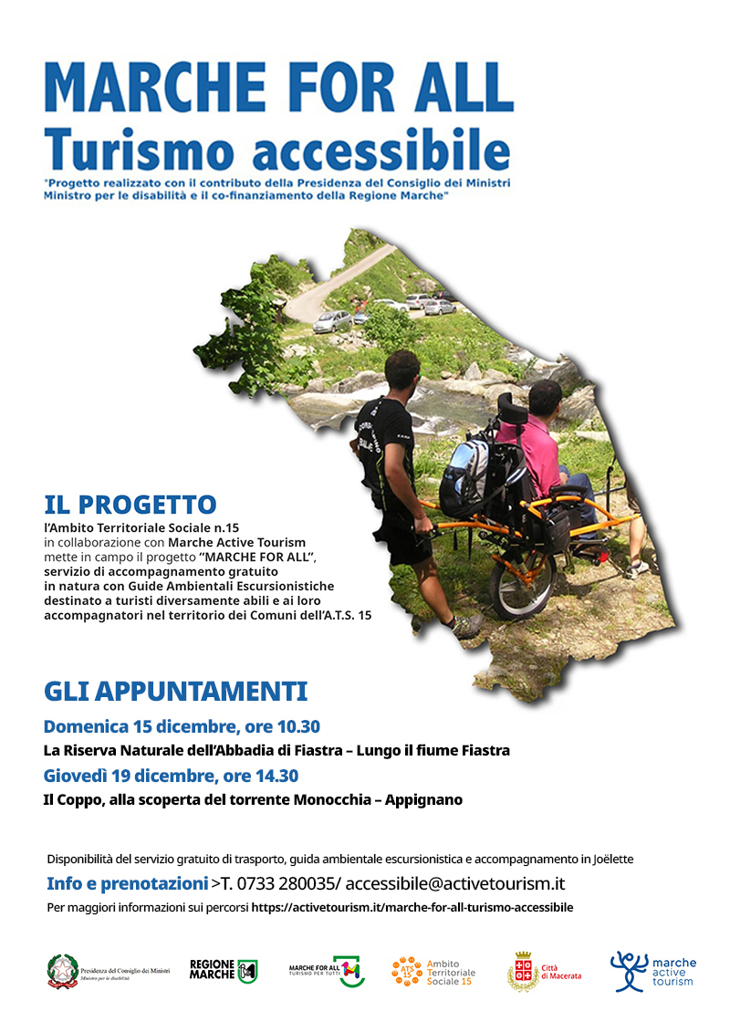 Turismo Accessibile e Inclusivo: Ultimi Appuntamenti di "Marche for All"

