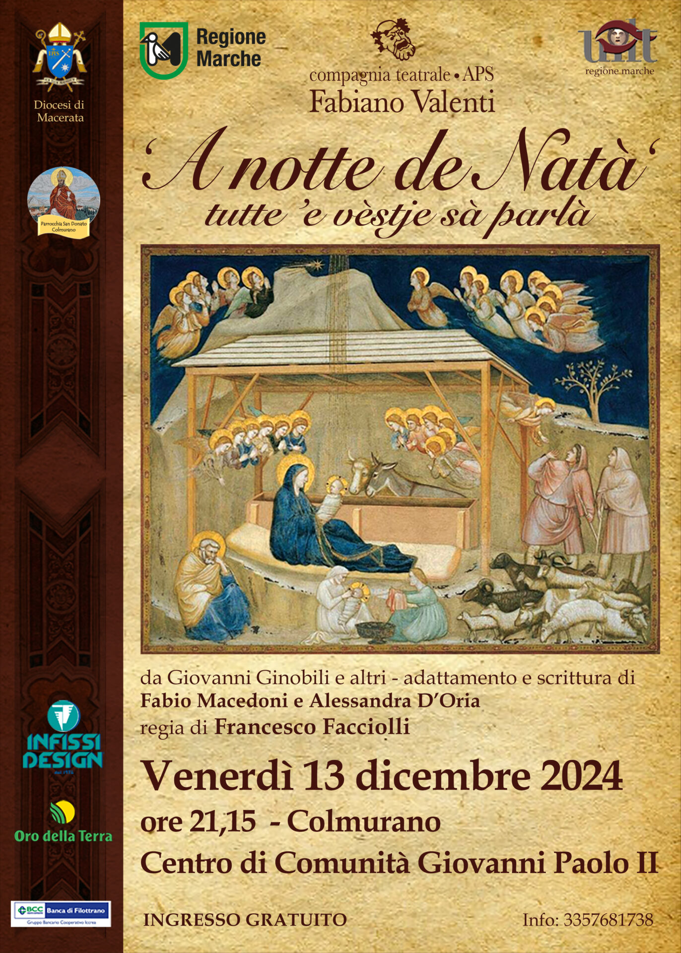 la commedia "‘a notte de natà" a colmurano