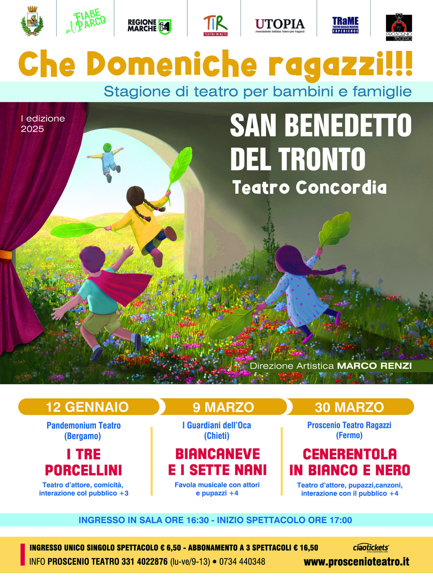 san benedetto del tronto: rassegna teatrale “CHE DOMENICHE RAGAZZI!!!”