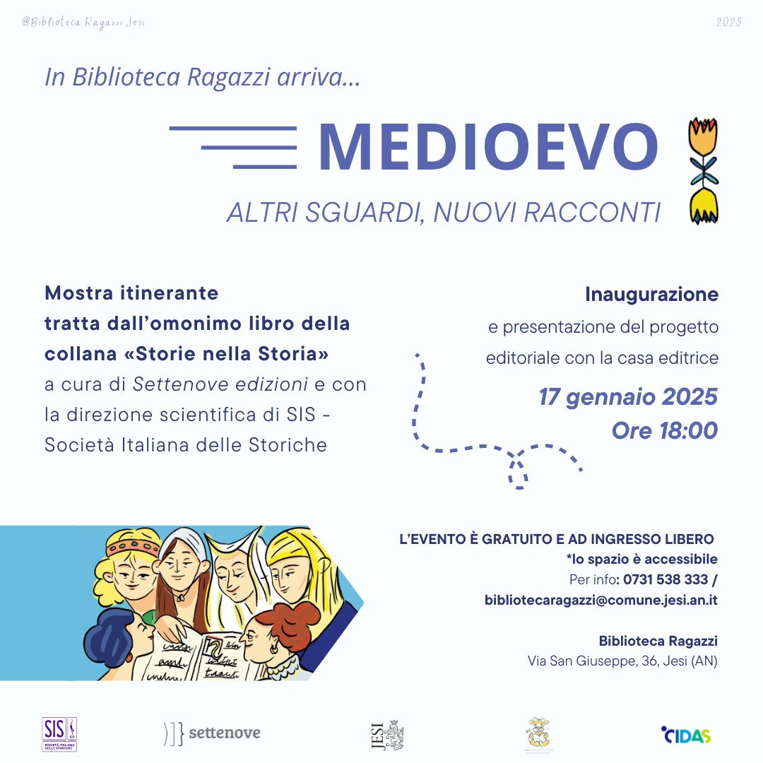 Inaugurazione della Mostra “Medioevo. Altri sguardi, nuovi racconti!” alla Biblioteca Ragazzi

