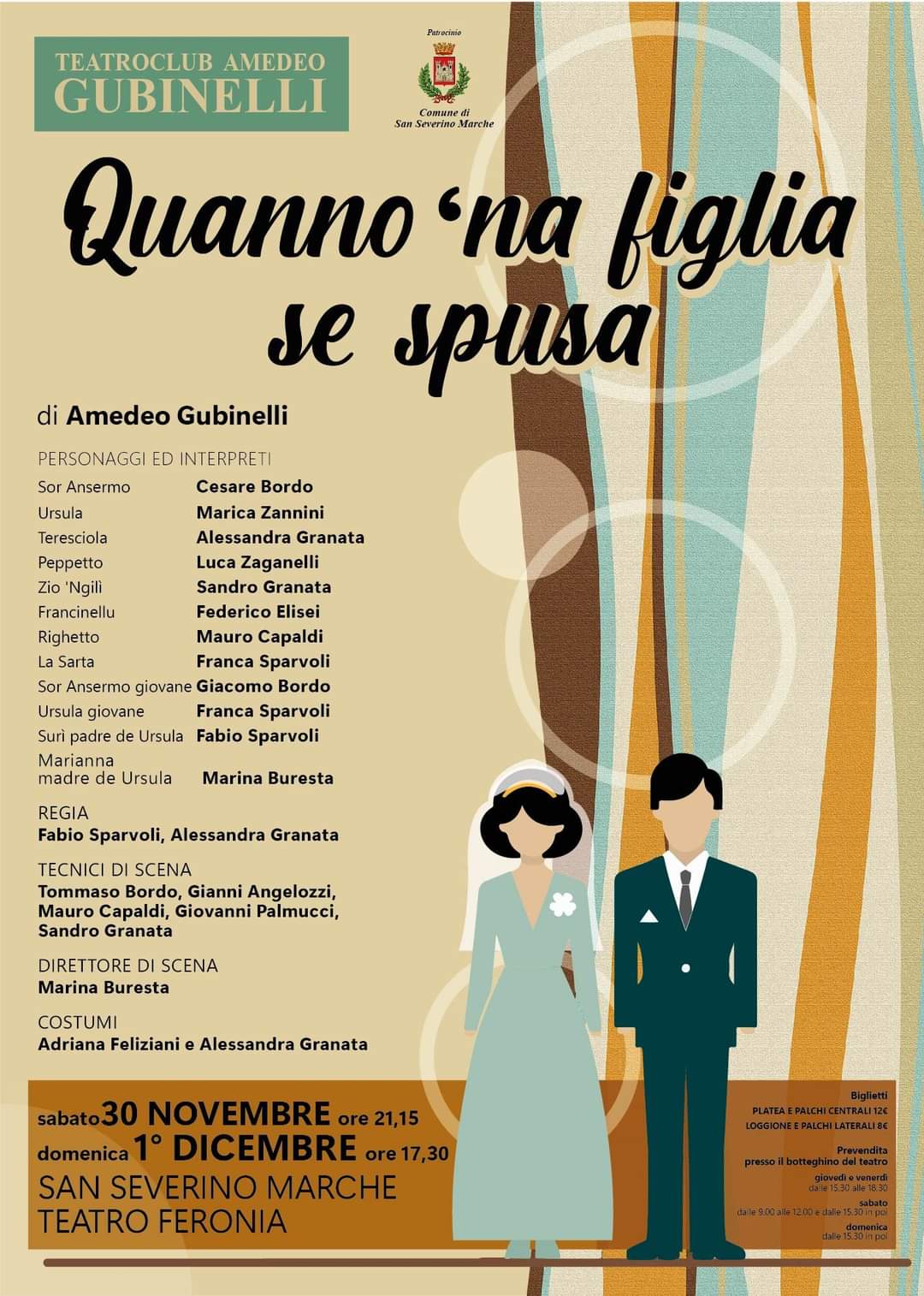 spettacolo “quanno ‘na figlia se spusa” a castelraimondo